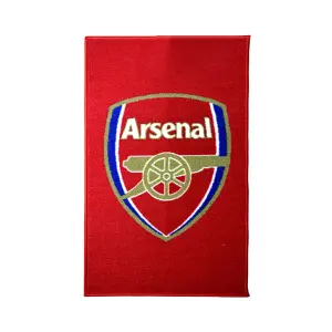 nal FC Official Football Crest Rug Red/Gold (One Size)