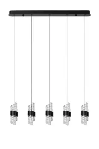 Lucide KLIGANDE - Pendant light - LED Dim. - 5x7,8W 2700K - Black