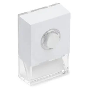 Honeywell Friedland D723W Pushlight Illuminated Bell Push with Nameholder (White)