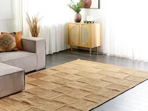 Jute Area Rug 200 x 300 cm Beige ESENTEPE