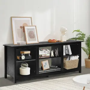 Costway TV Stand for TVs up to 65 Inches Wooden Modern TV Console Table W/6 Open Storage