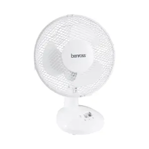 Benross White 9" 21W Fan