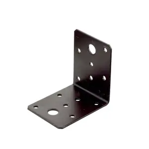 Abru Brown Powder-coated Steel Angle bracket (H)55mm (W)70mm (L)70mm