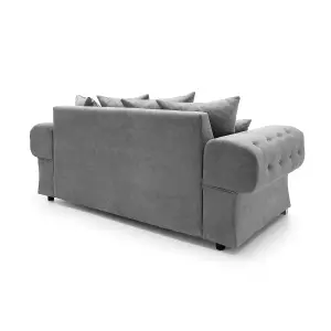 Verona Collection 3 Seater Light Grey