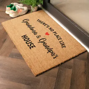 There's No Place Like Grandma & Grandpas House Doormat (90 x 60cm)