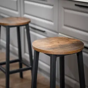 Hemel Bar Stool (Set of 2) Brown