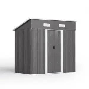 6 ft. W x 4 ft. D Metal Tool Shed