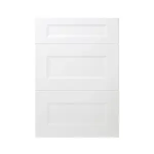 GoodHome Artemisia Matt white Drawer front, Pack of 1 (H)715mm (W)497mm (T)18mm