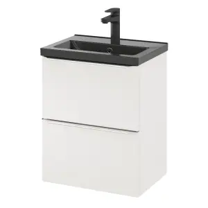 GoodHome Imandra Slimline Gloss White Wall-mounted Bathroom Cabinet (H) 600mm (W) 500mm