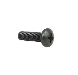 Penn Elcom M6 Pozi Drive Pan Head Screw Black 20mm/13/16" S1160K