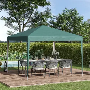 Outsunny 3 x 3m Garden Pop Up Gazebo Marquee Party Tent Wedding Canopy Green