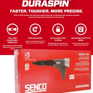 SENCO DuraSpin DS55 Makita Collated Screw Attachment DFS452 FS6300 FS4300 FS2500