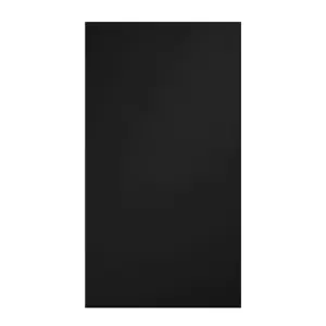 Premium Kitchens Ethos Matt black Modern Drawerline door & drawer front Cabinet door (W)600mm (H)715mm (T)18mm, Pack of 2