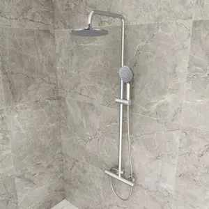 SKY Bathroom 3-spray pattern Chrome Thermostatic Shower kit