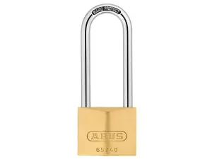 ABUS Mechanical 65/40Mm Brass Padlock 63Mm Long Shackle Keyed Alike 6404