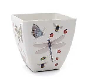 Iona Buchanan Insects Eco Pots Set of 3 with Tray - L12.5 x W38 x H13 cm