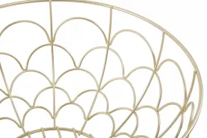 Interiors by Premier Vertex Deco Fruit Basket Matte Gold