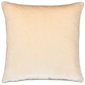 Paoletti Bloomsbury Cut Velvet Piped Feather Filled Cushion