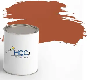 HQC Fence Paint Rich Red Matt Smooth Emulsion Garden Paint 1L