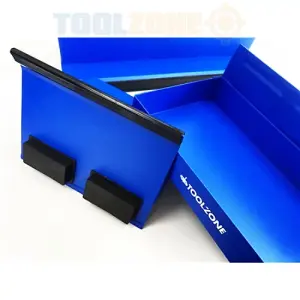 Toolzone 4-Piece Magnetic Tool Tray Set with Strong Magnets - Blue, AU365