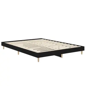 Berkfield Bed Frame Black 135x190 cm Engineered Wood