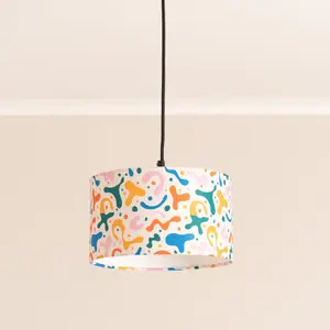 ValueLights Kids Bright Abstract Easy Fit Ceiling Light Shade - Bulb Included