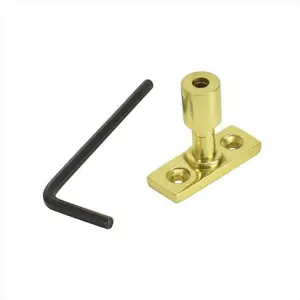 Dart Casement Window Stay Locking Pin - Polished Brass