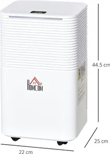 HOMCOM Portable Quiet Dehumidifier 10L