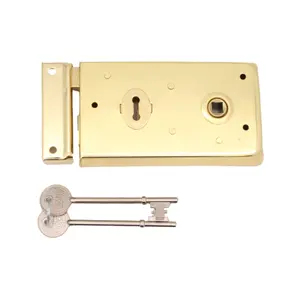 EAI Narrow Rim Sashlock - 150mm - Brass Plated