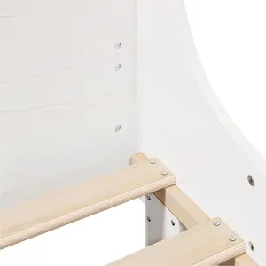 Berkfield Bed Frame without Mattress White 90x190 cm Single Solid Wood Pine