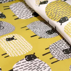 Dotty Sheep Fun Reversible Duvet Cover Set