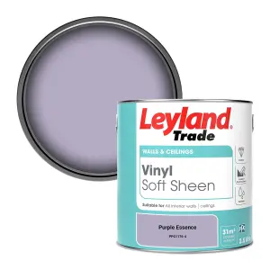 Leyland Trade Vinyl Soft Sheen Walls & Ceilings Emulsion Paint Purple Essence (PPG1176-4) - 2.5L