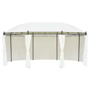 Berkfield Gazebo Cream White 530x350x265 cm