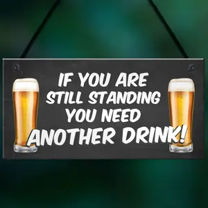 Funny Humour Home Bar Sign Hanging Man Cave Sign Joke Pub Garden Sign Gift