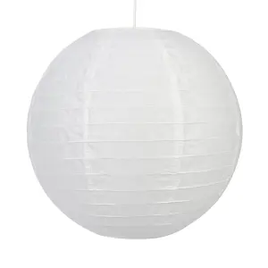 GoodHome Raqis White Pendant Light shade (D)28cm