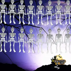 Halloween Hanging Skeletons Set - Terrifying Glow In The Dark Decorations