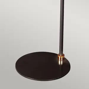 Luminosa Balance Floor Lamp with Shade, Black, Polished Brass