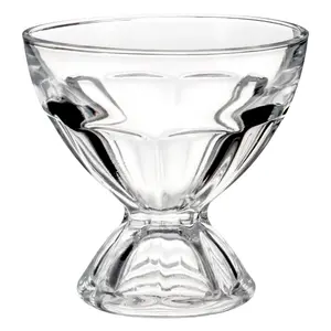 Interiors By Premier Durably Constructed Set Of Four Luxor Sundae Dishes, Stable Sundae Glasses, Durable Dessert Bowl