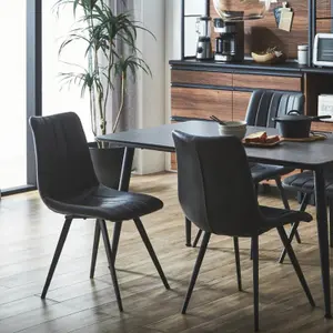 Upcycled Medium Industrial Dining Table Set With 4 Chairs