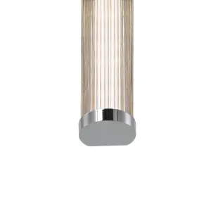 GoodHome Otemma Silver Chrome effect Wired Wall light