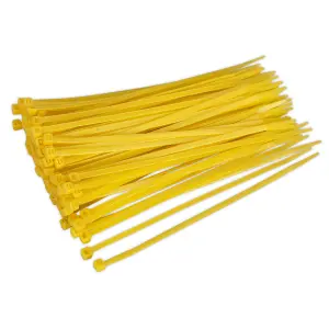 Sealey Cable Ties Heat Resistant 200 x 4.8mm Yellow Pack Of 100 CT20048P100Y