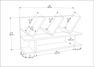 Decorotika Larissa Bookcase Shelving Unit