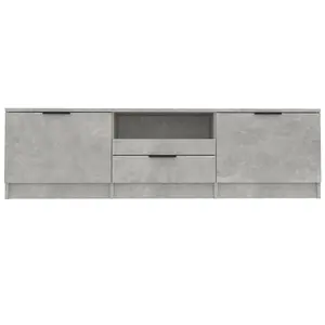 vidaXL TV Cabinet Concrete Grey 140x35x40 cm Engineered Wood