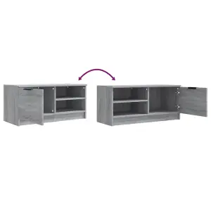 Berkfield TV Cabinets 2 pcs Grey Sonoma 80x35x36.5 cm Engineered Wood