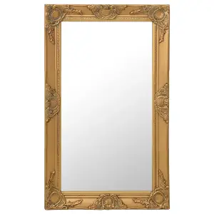 Berkfield Wall Mirror Baroque Style 50x80 cm Gold