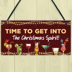 Red Ocean Christmas Sign For Home Bar Man Cave Bar Sign Gin Cocktail Gifts