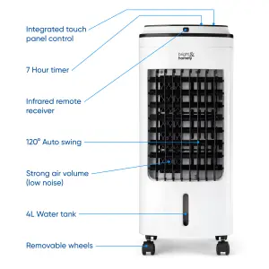 Portable Air Cooler Fan with Remote Control