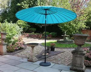 2.7m Aqua Crank and Tilt Shanghai Parasol (38mm Pole, 24 Ribs)