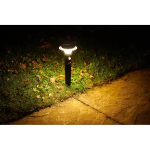 Black Low Voltage Battery Powered Integrated LED Aluminum Pathway Light Pack (Set of 2)