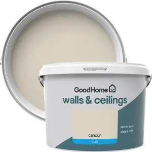 GoodHome Walls & ceilings Cancun Matt Emulsion paint, 2.5L